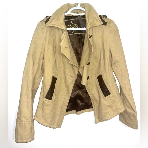 Mackage Double Closure Leather Trim Jacket - Picture 16 of 16